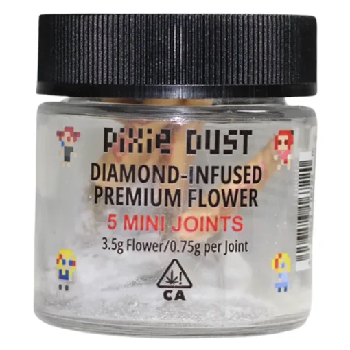 Pixie Dust Diamond Infused Flower 3.5g THCA Mini Joints Purple Urkle